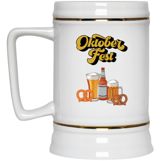 Oktober Fest Beer Stein 22oz.