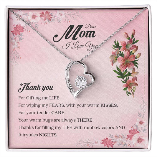 To My Mom | Thank You - Forever Love Necklace