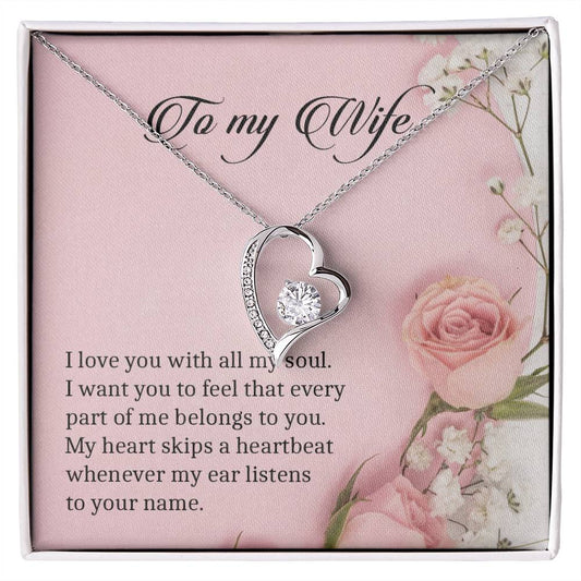 To My Wife | I Love You - Forever Love Necklace