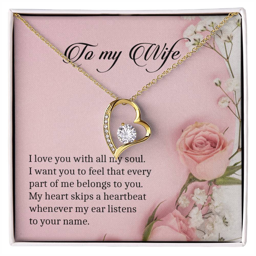 To My Wife | I Love You - Forever Love Necklace