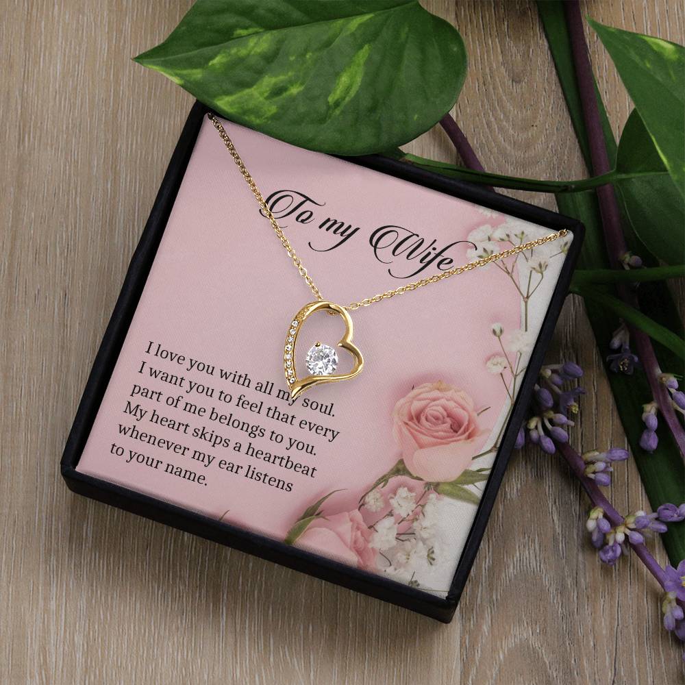 To My Wife | I Love You - Forever Love Necklace